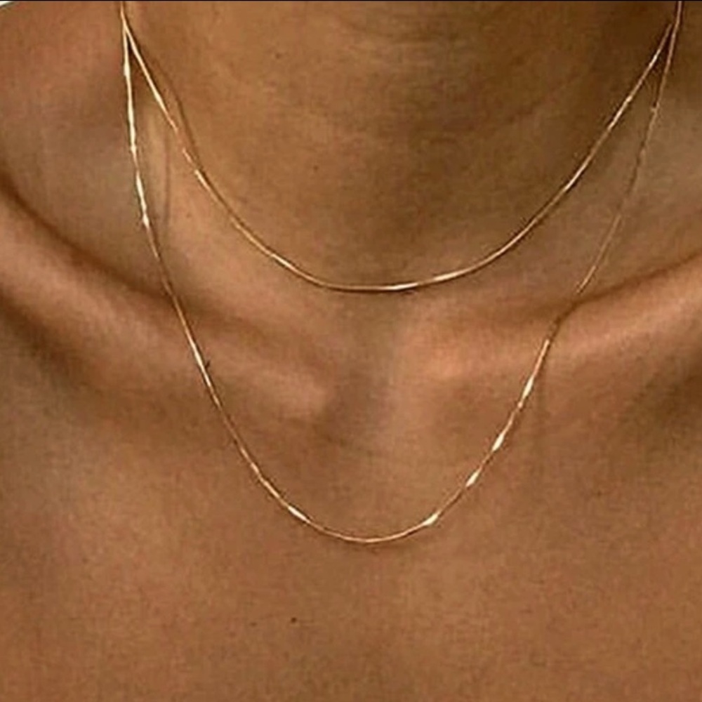 Dual-Layer Metal Snake Bone Delicate Clavicle Necklace